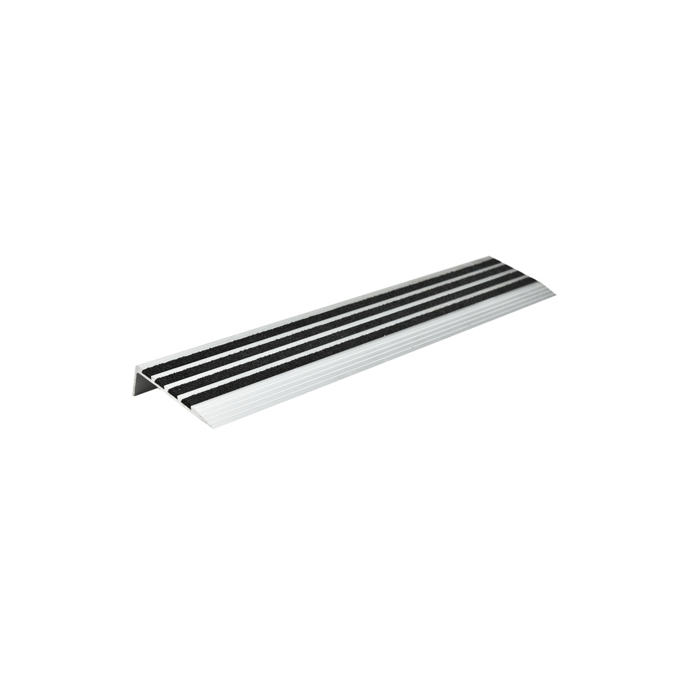 Aluminium-Treppenkante mit schwarzem Karborund-Einsatz RY-SN301