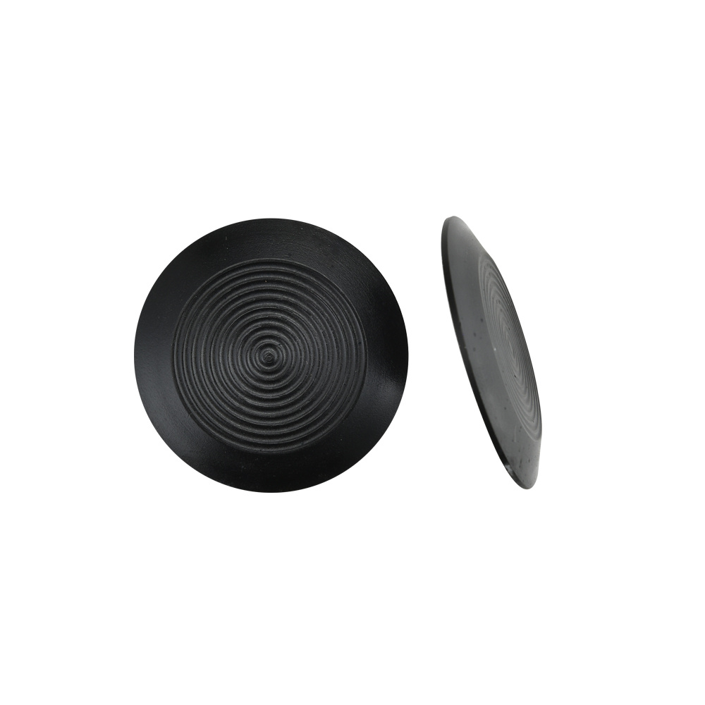 Tastbarer Gehflächenindikator aus schwarzem Edelstahl für blinde und rutschfeste RY-DS152B